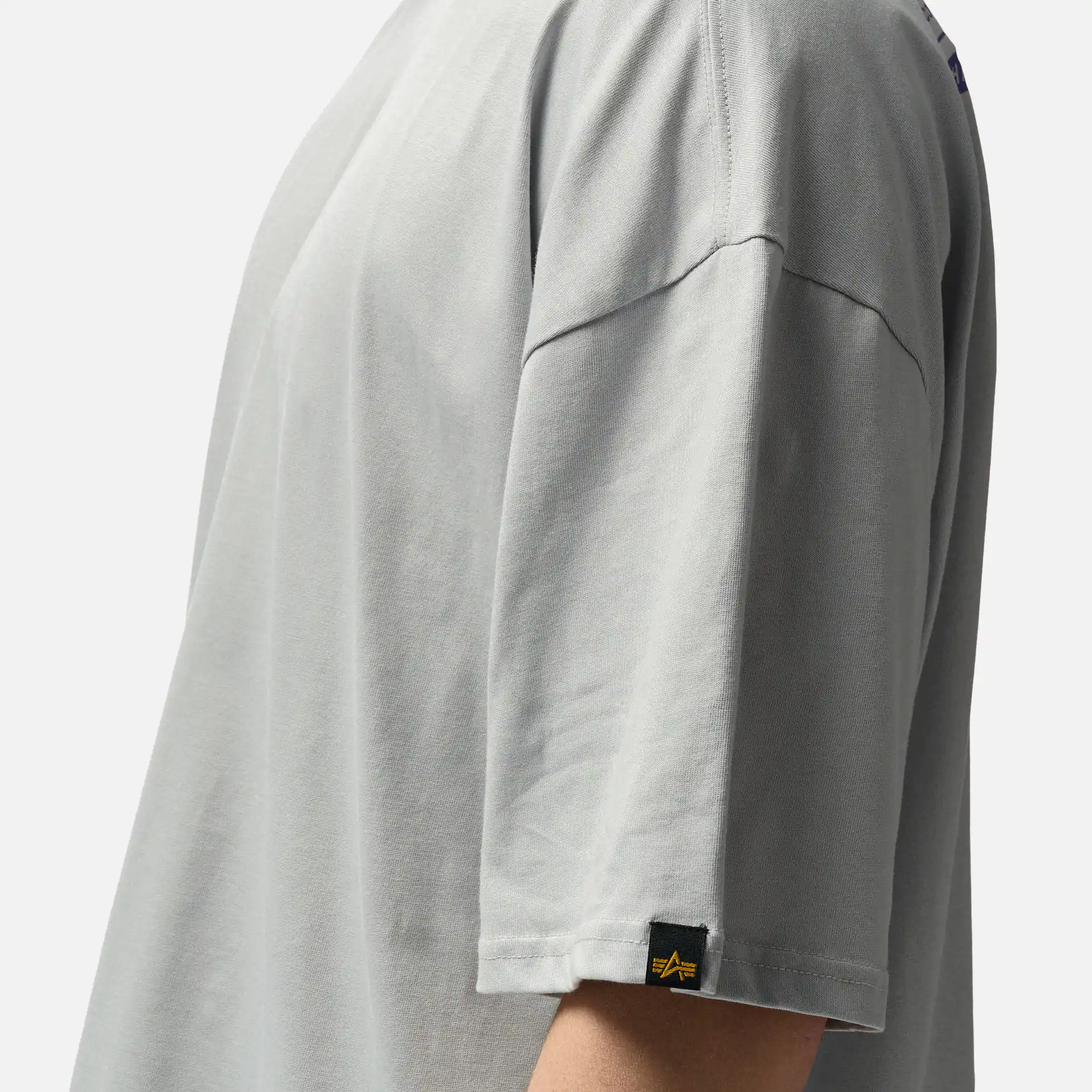 Alpha Industries Logo T-Shirt Pastel Grey