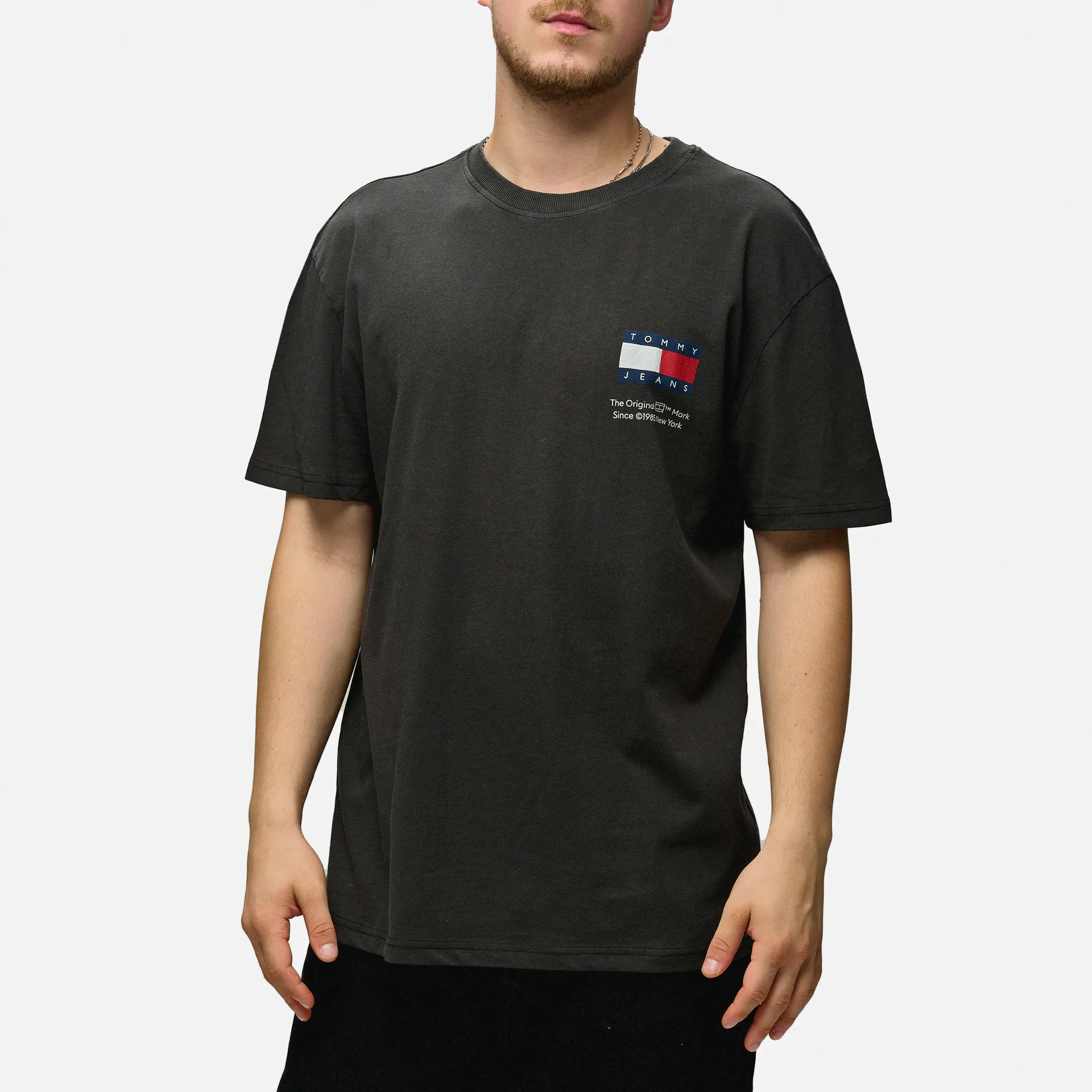 Tommy Jeans Regular Unisex Fun Novelty 2 T-Shirt Black