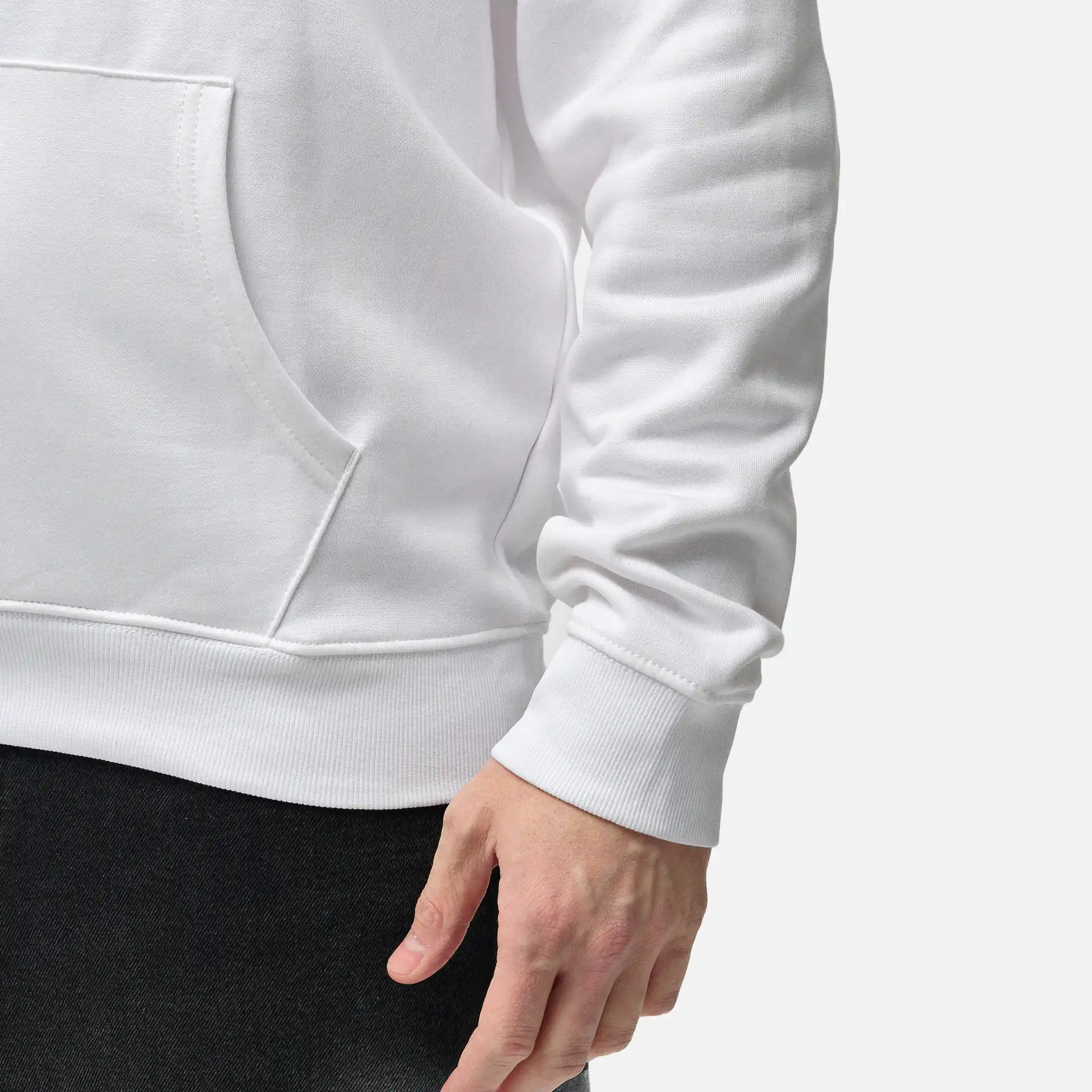 Tommy Jeans Relaxed Linear Logo Hoodie White