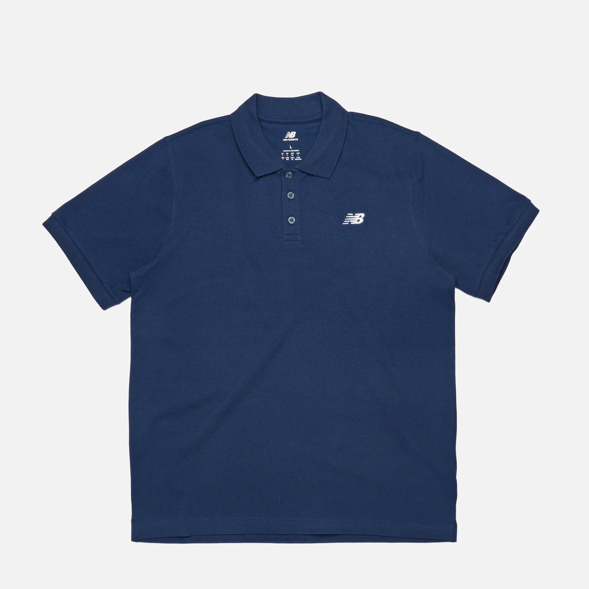New Balance Cotton Polo Shirt Navy