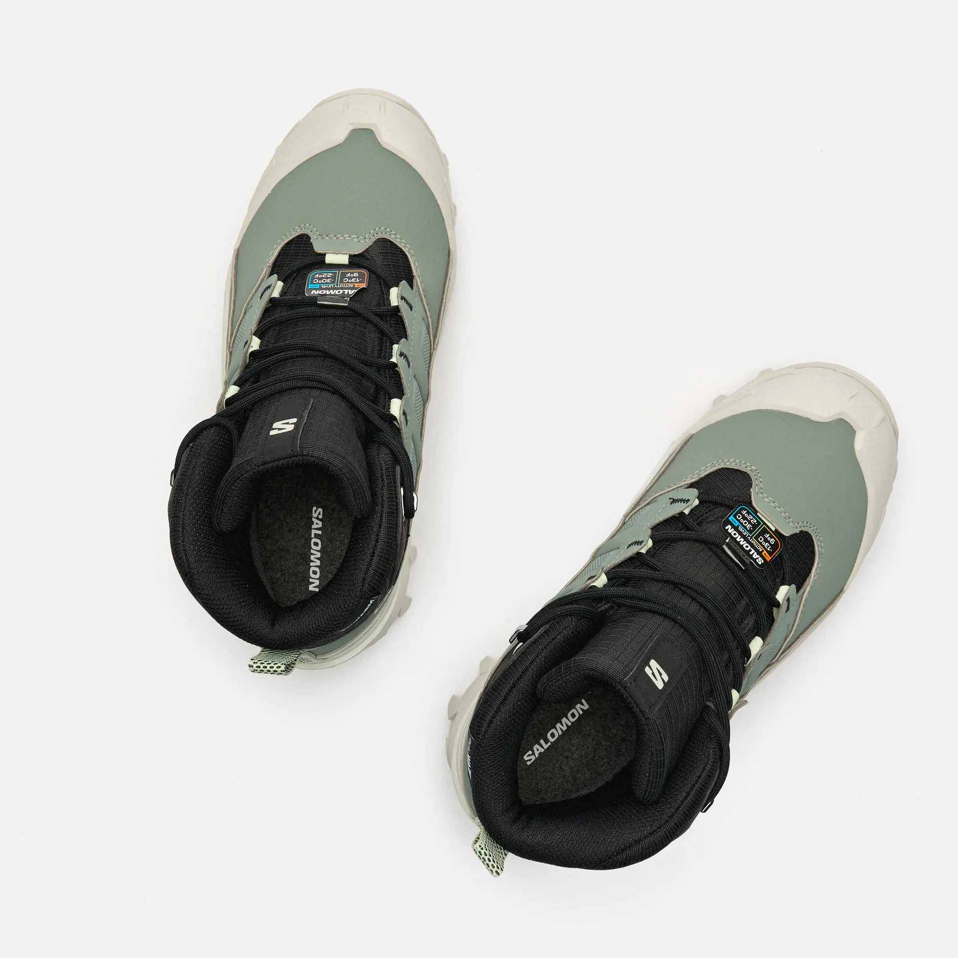 Salomon CROSSTRAK WP Boots Agave Green/Black/Canary Green