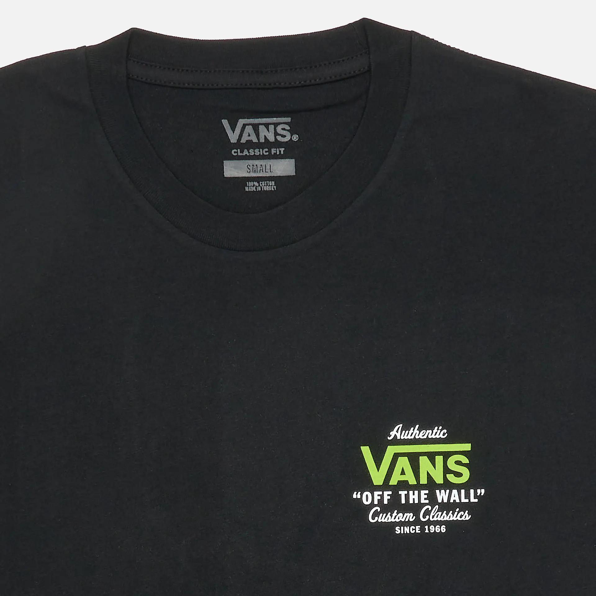 Vans Holder Classic T-Shirt Black/Lime Green