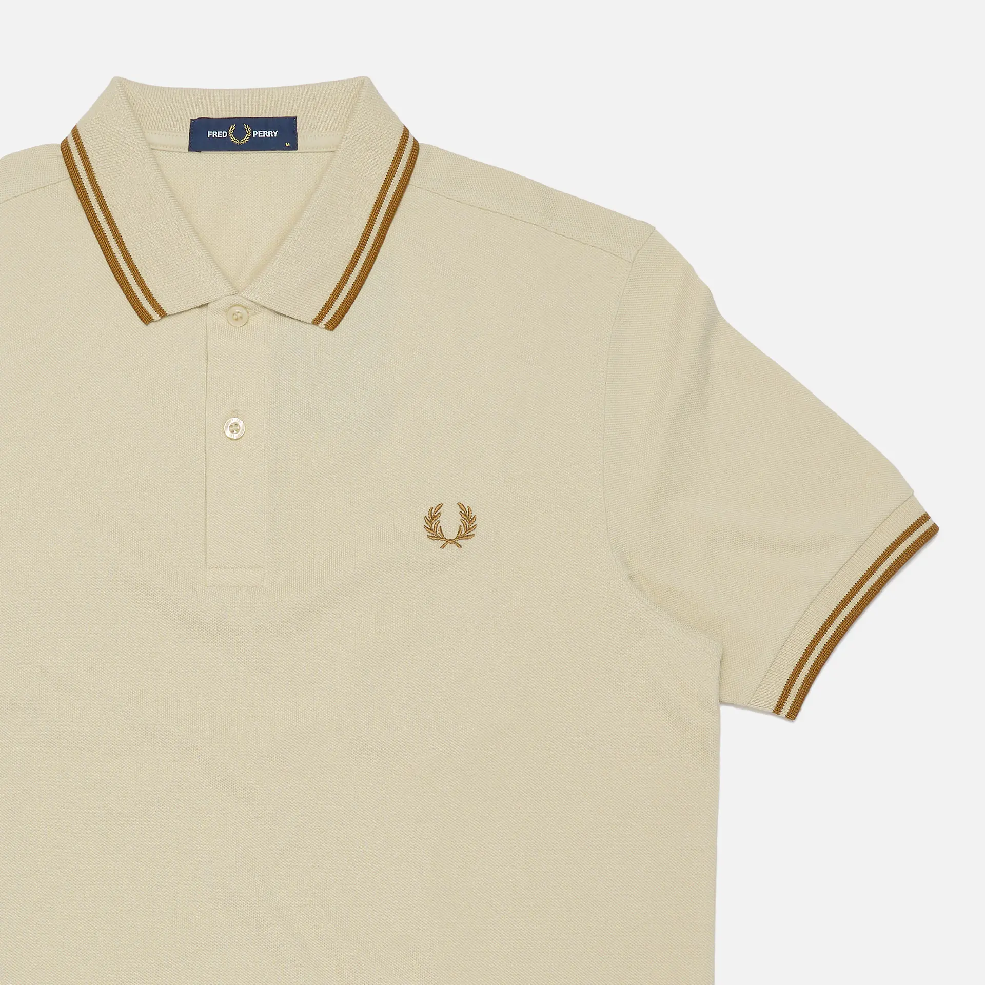 Fred Perry Twin Tipped Polo Shirt Oatmeal