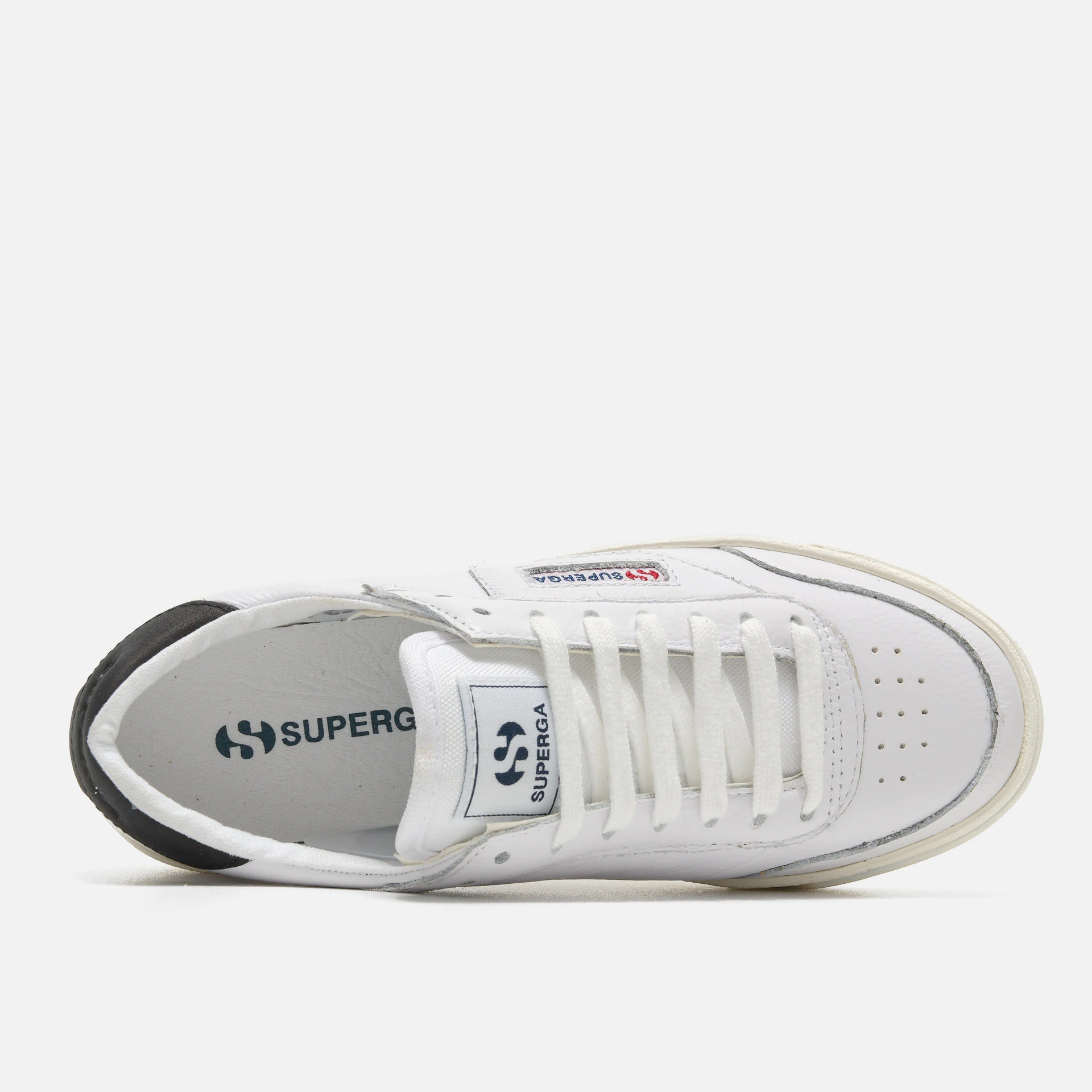 Superga 3843 Clubesse Platform Sneaker White/Black