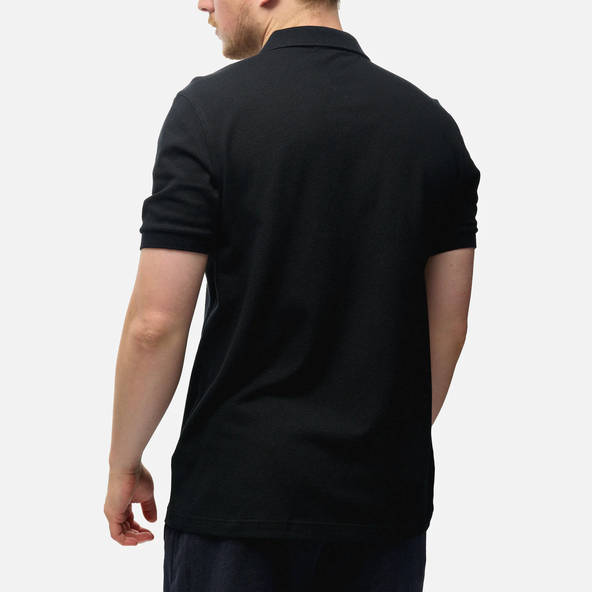 Fred Perry Plain Polo Shirt Black/Chrome