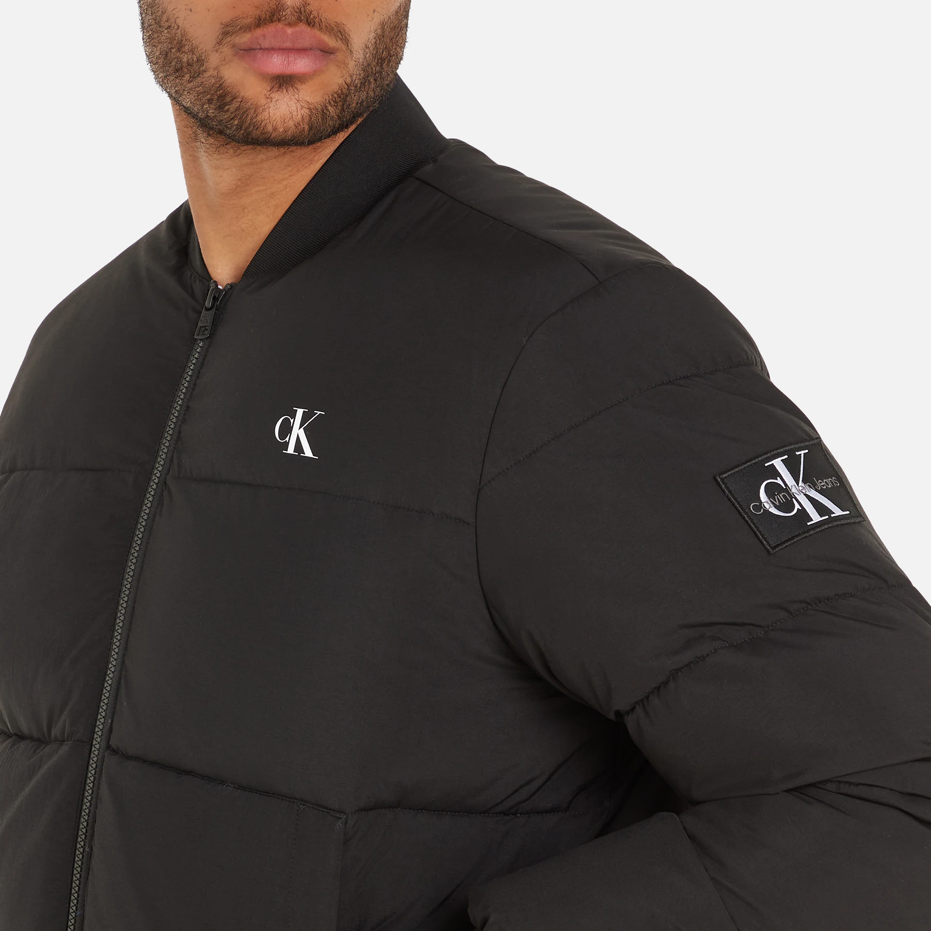 Calvin Klein Jeans Commercial Bomber Jacket Black