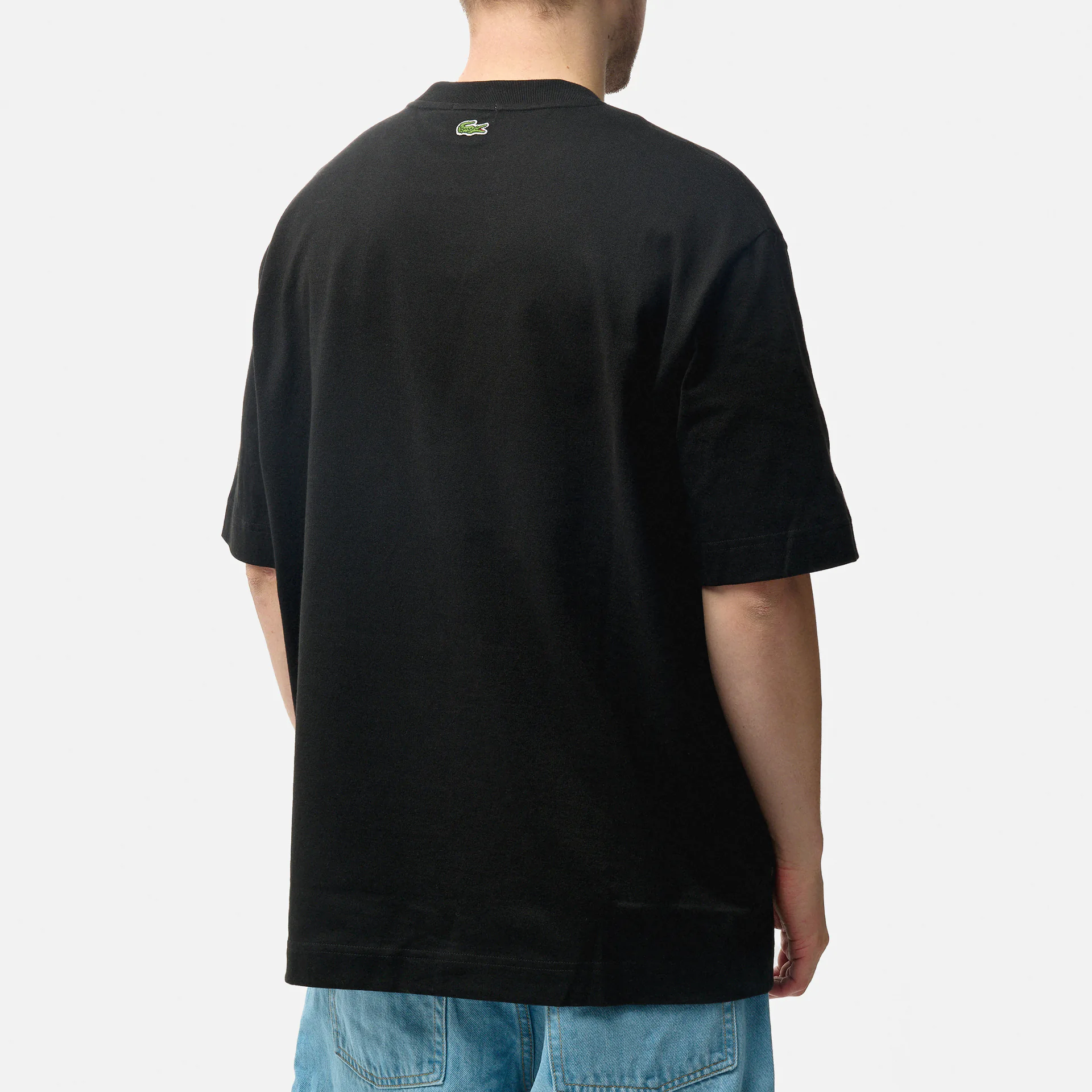Lacoste Large Crocodile T-Shirt Black