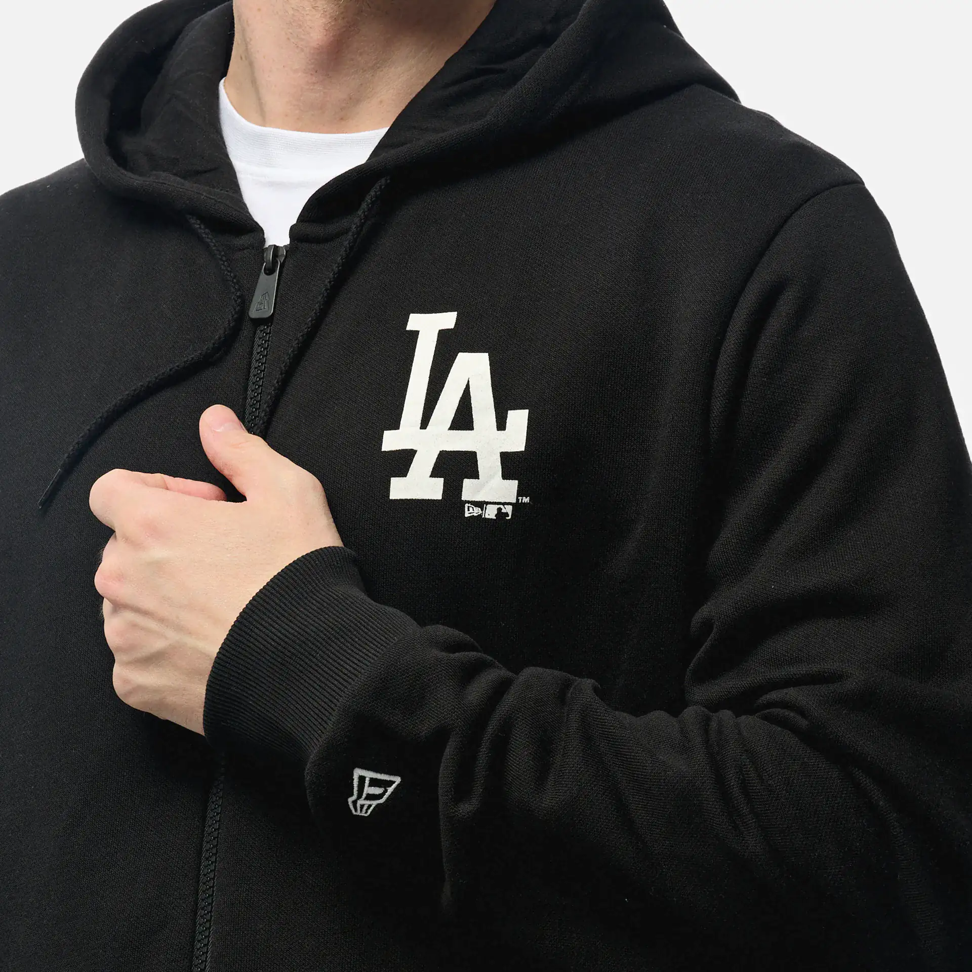 New Era MLB LA Dodgers League Essentials Zip Hoodie Black