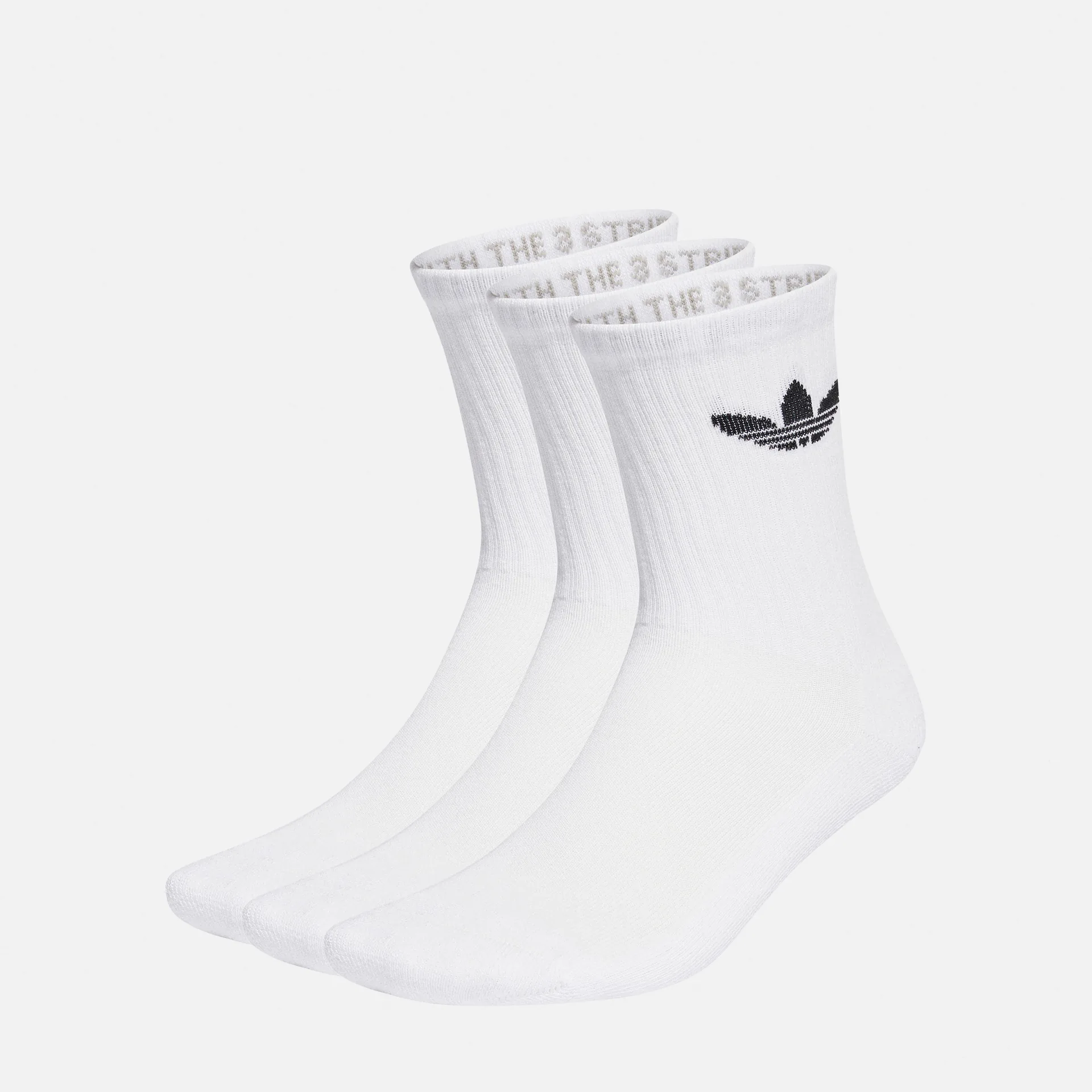 adidas Originals Trefoil Crew Cush Socks White
