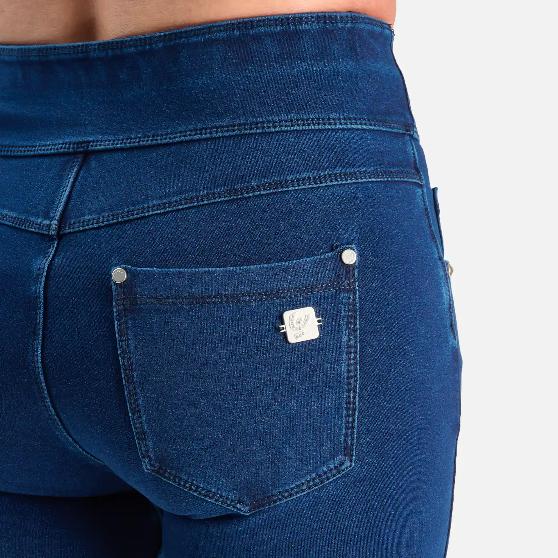 Freddy Skinny N.O.W. Meduim Waist Jeggings Dark Jeans/Seams On Tone