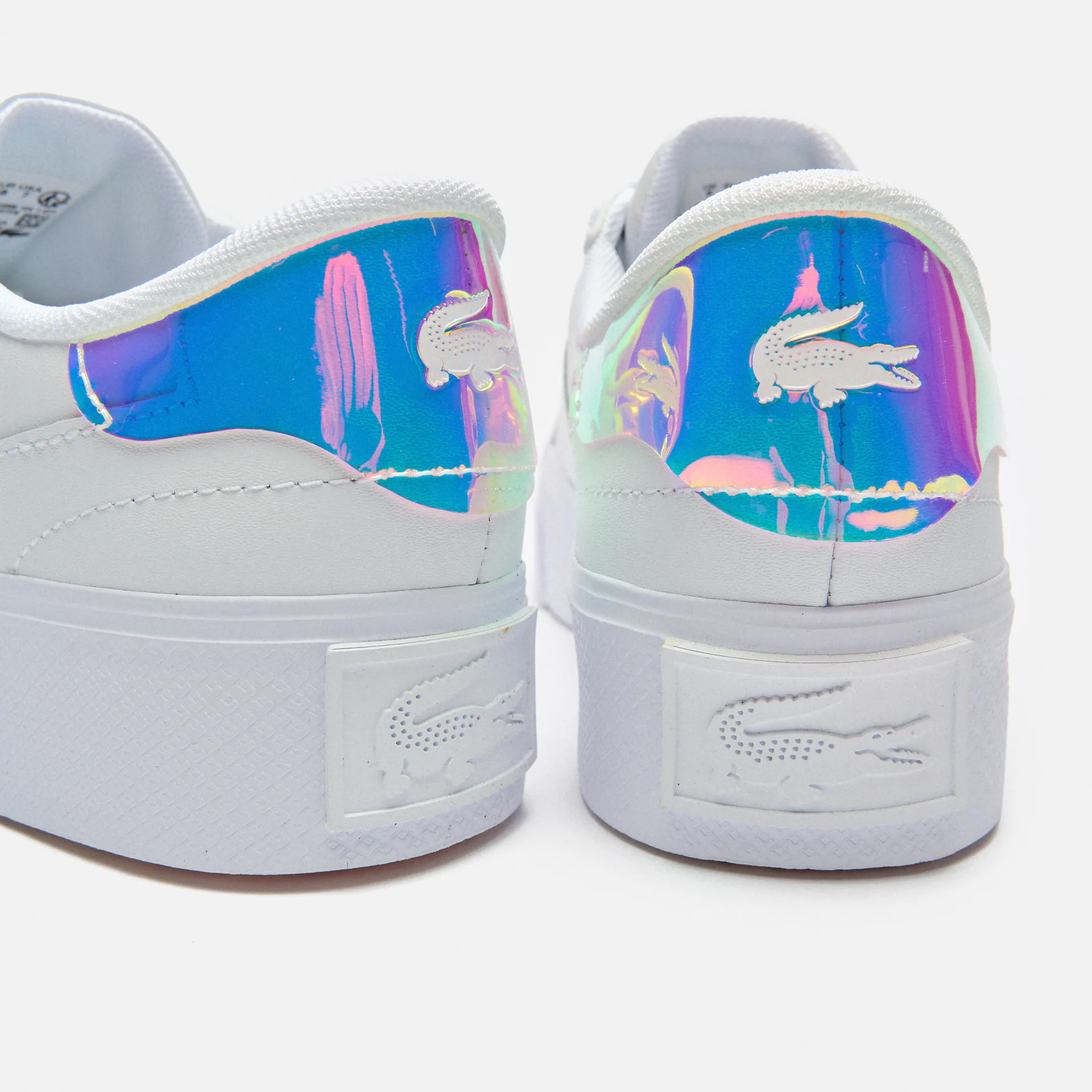 Lacoste Ziane Platform Leather Sneakers White/Light Pink