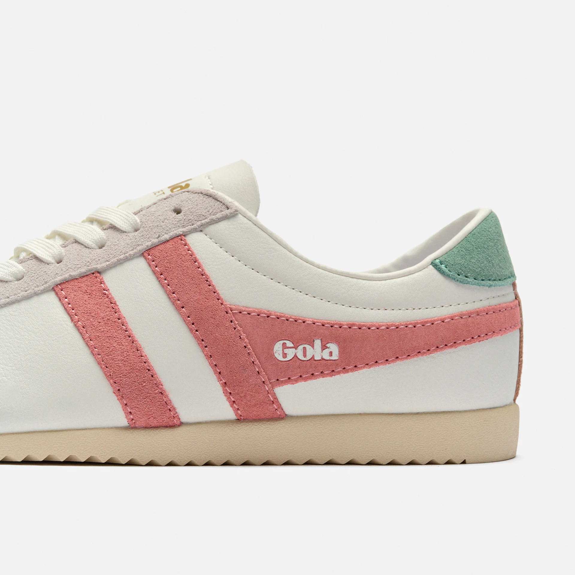 Gola Bullet Pure Sneaker White/Coral Pink/Green Mist