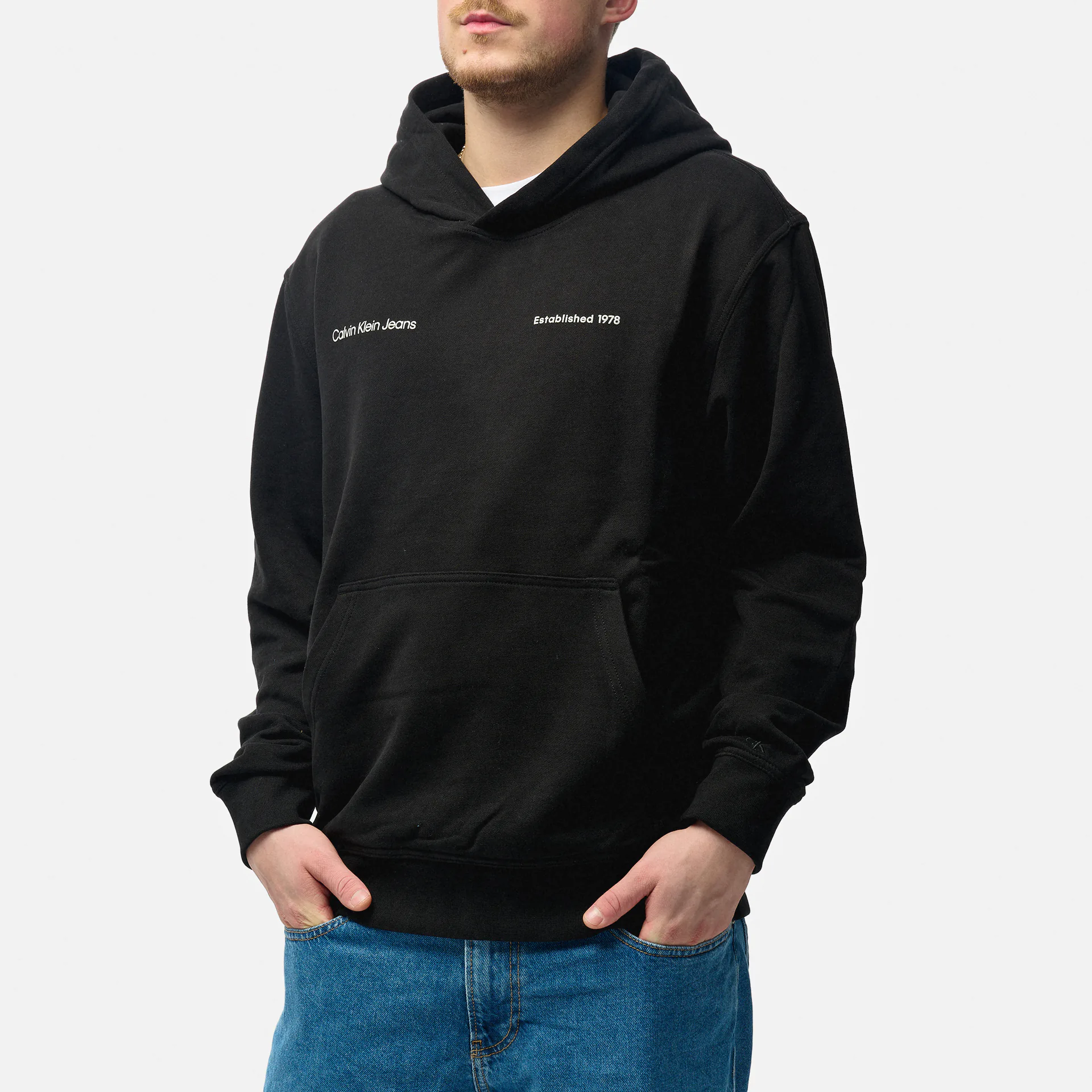 Calvin Klein Jeans Big Box Logo Hoodie Black