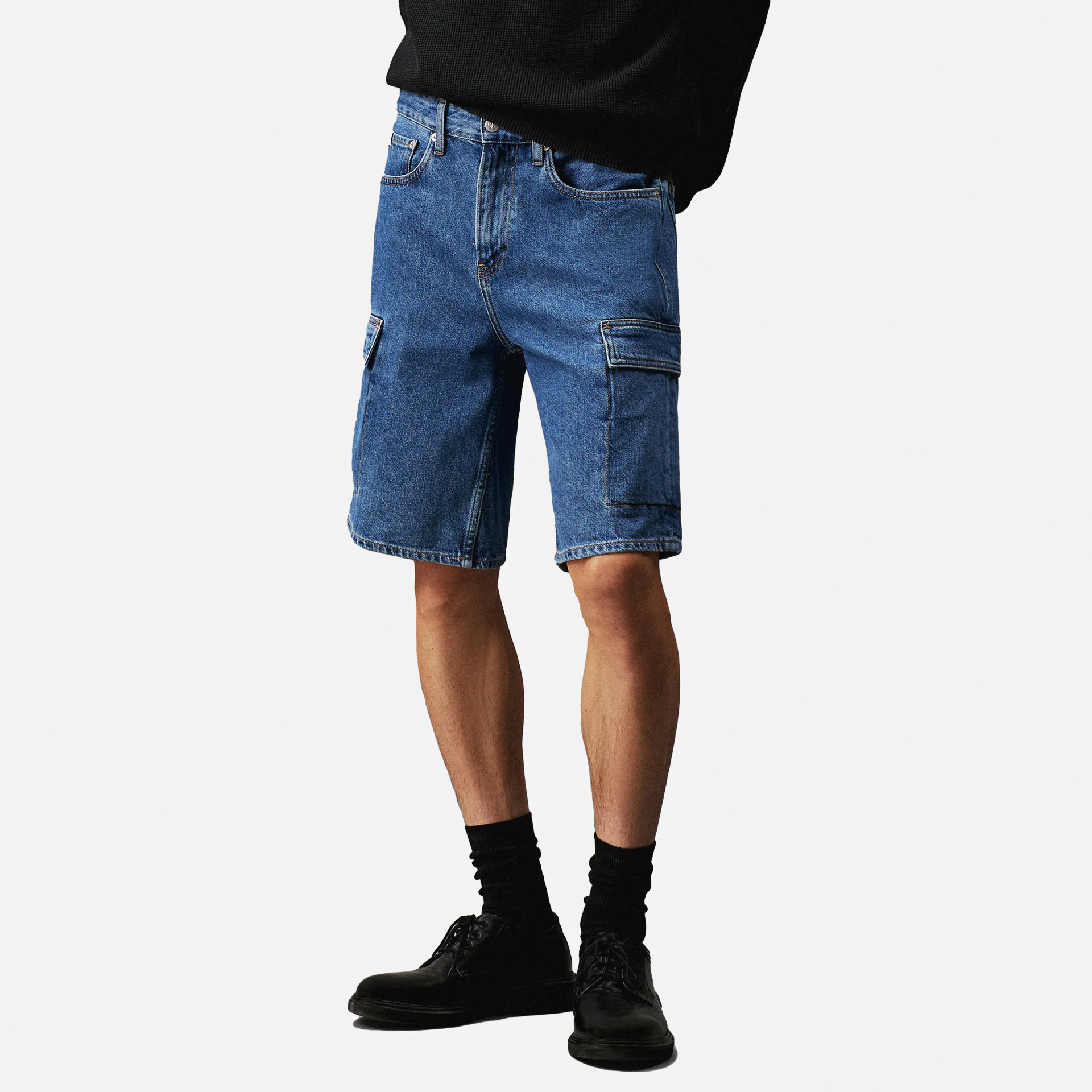 Calvin Klein Jeans 90's Loose Shorts Cargo Denim Medium