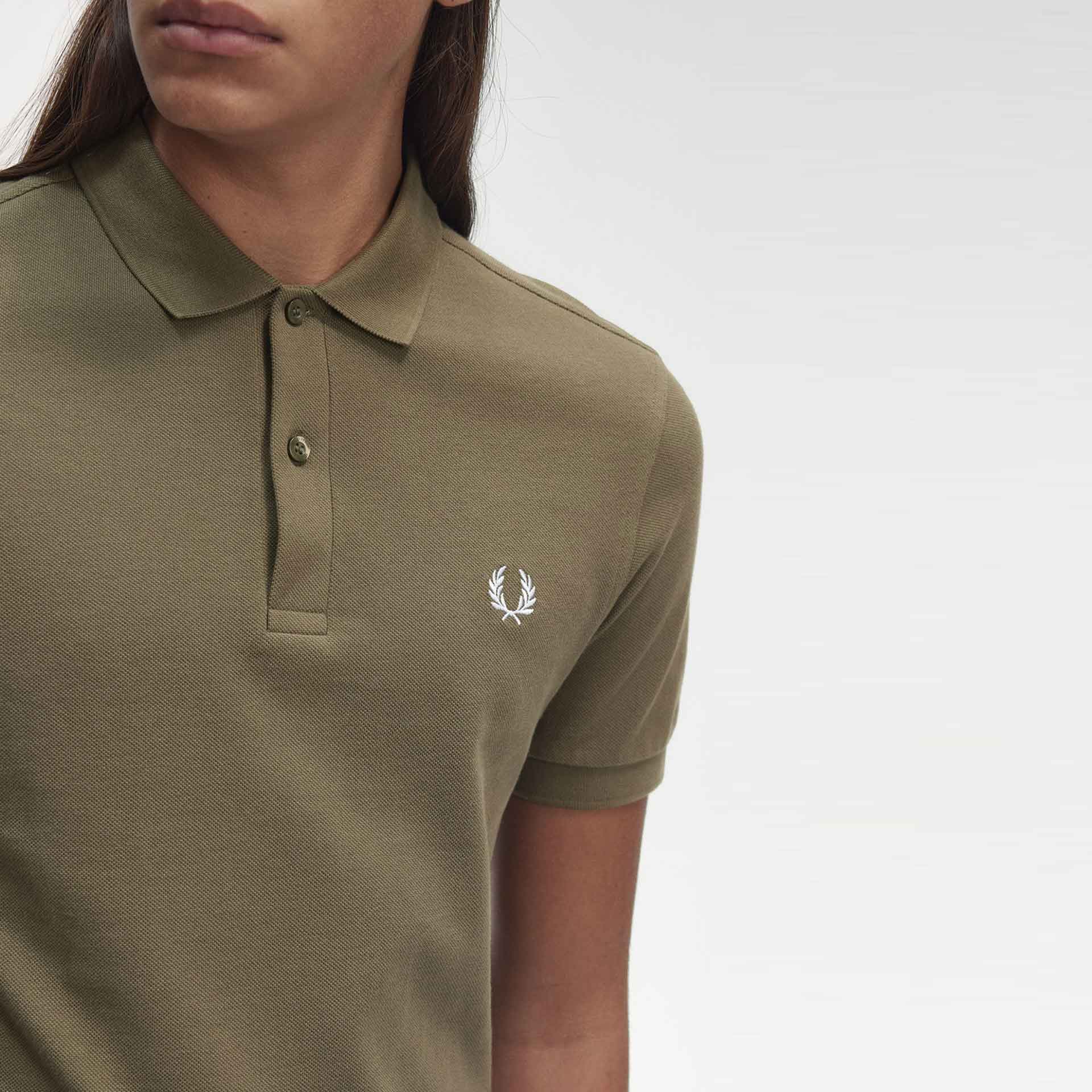 Fred Perry Plain Polo Shirt Uniform Green