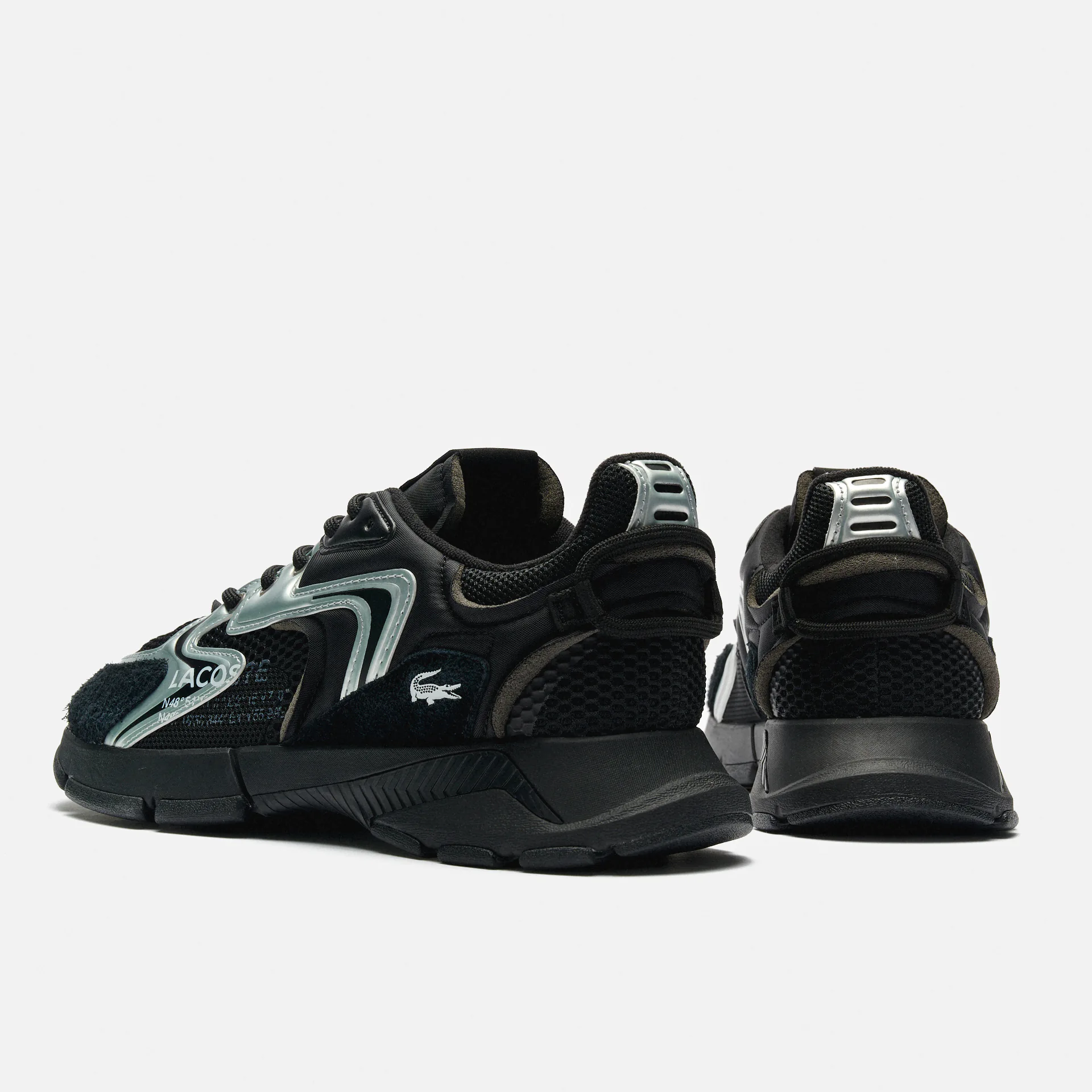 Lacoste L003 Neo Contrasted Textile Sneaker Black/White