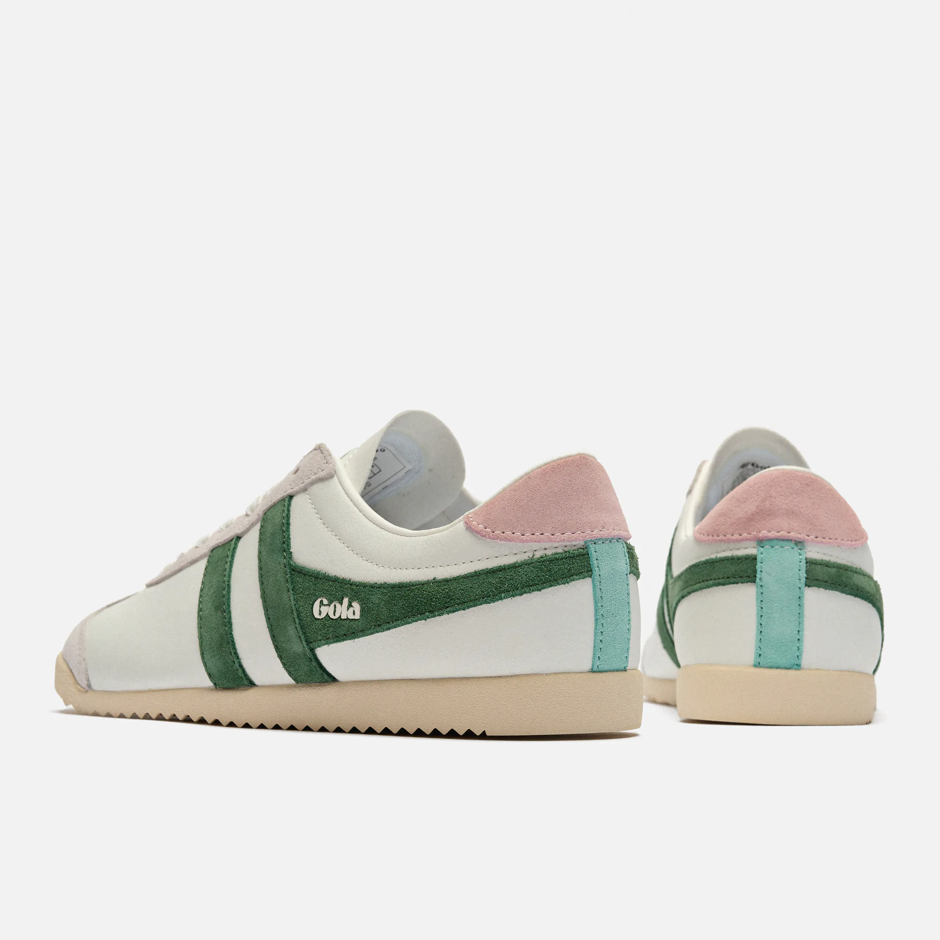 Gola Bullet Pure Sneaker White/Evergreen/Chalk Pink