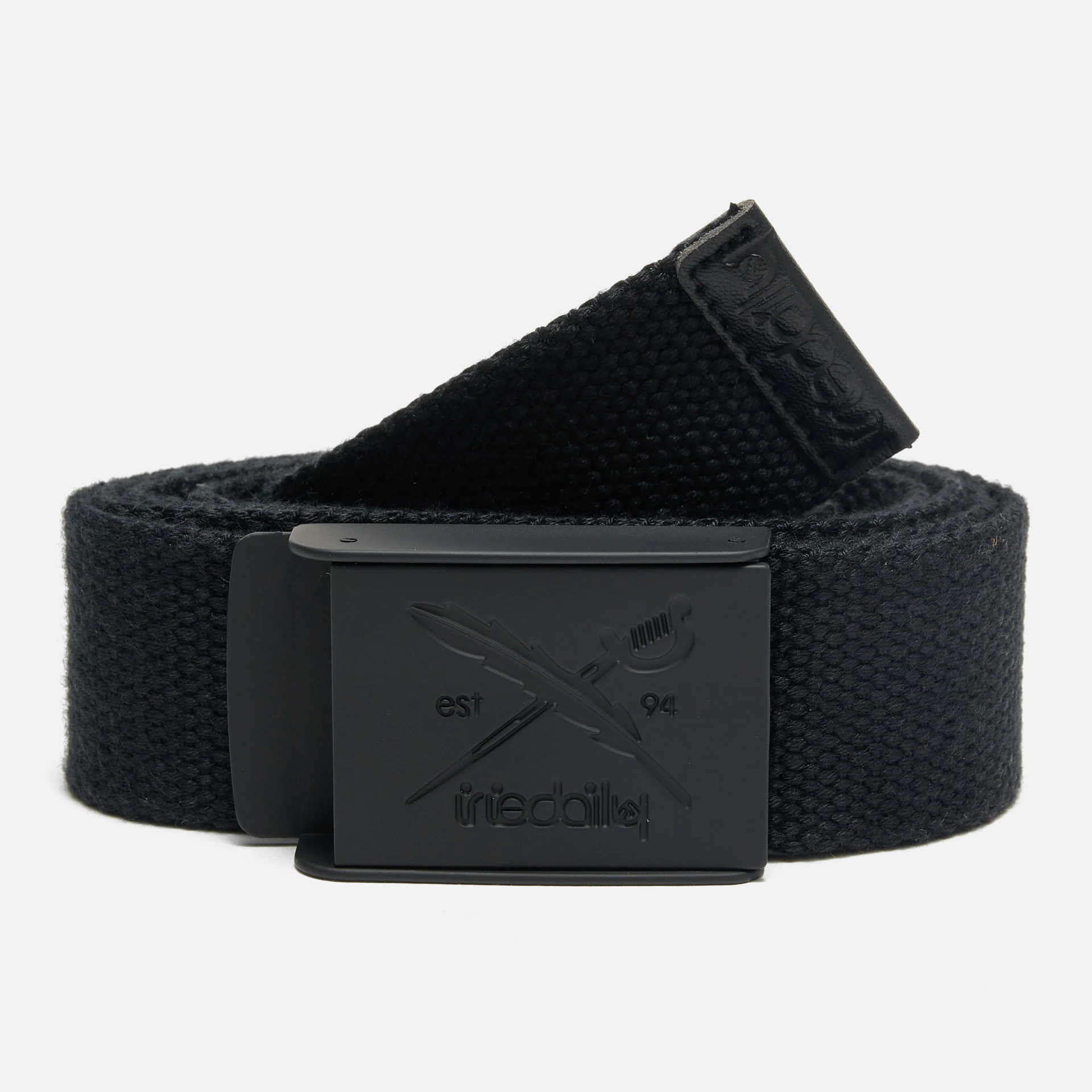 Iriedaily Flag Rubber Belt Black