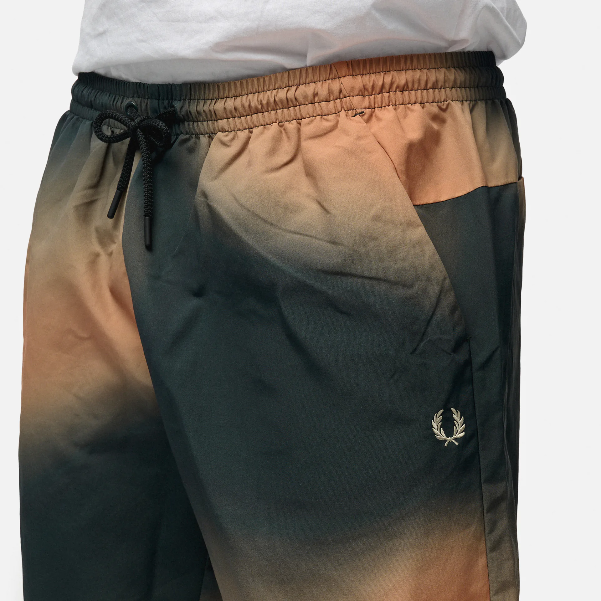 Fred Perry Printed Short Night Green