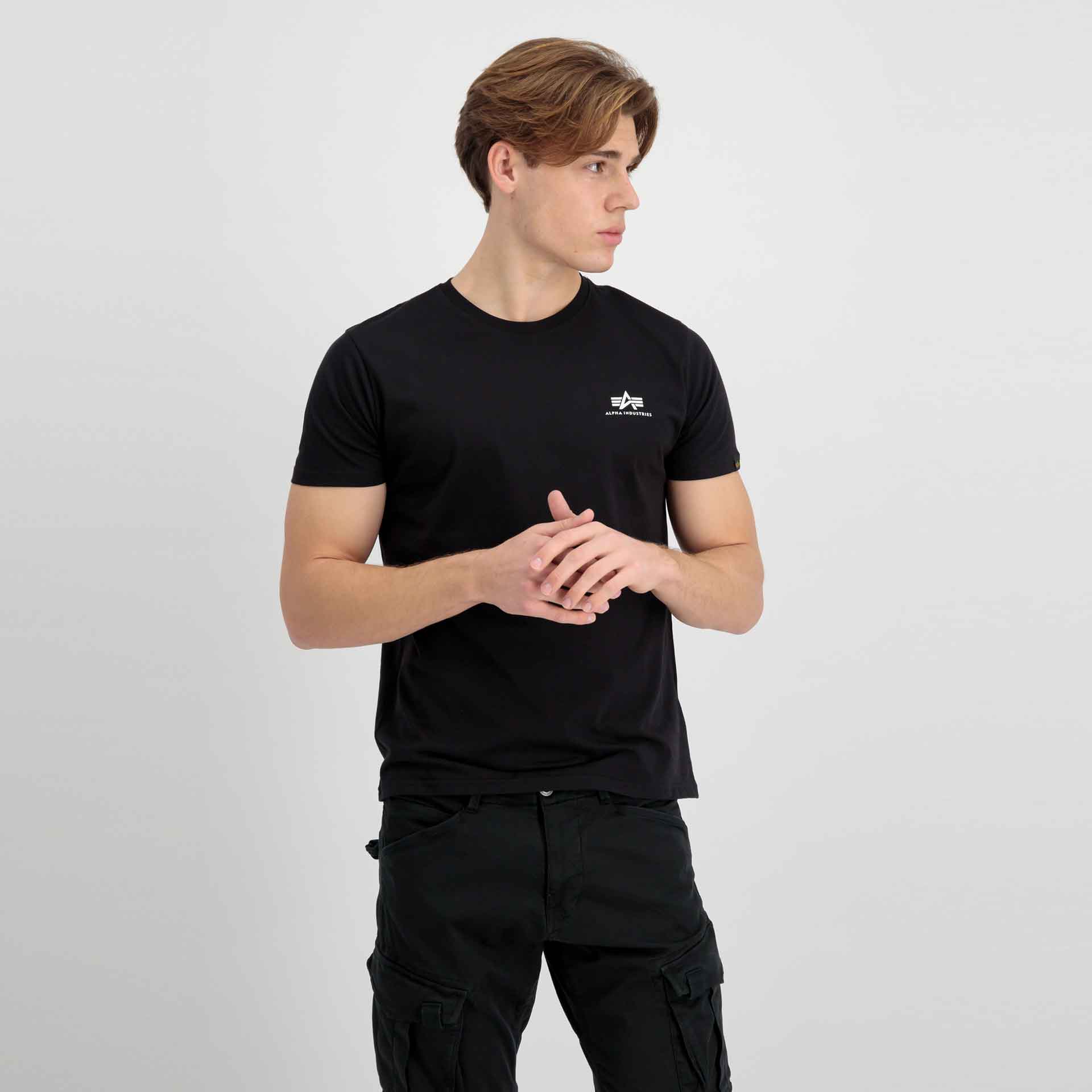 Alpha Industries Basic T-Shirt Small Logo Black