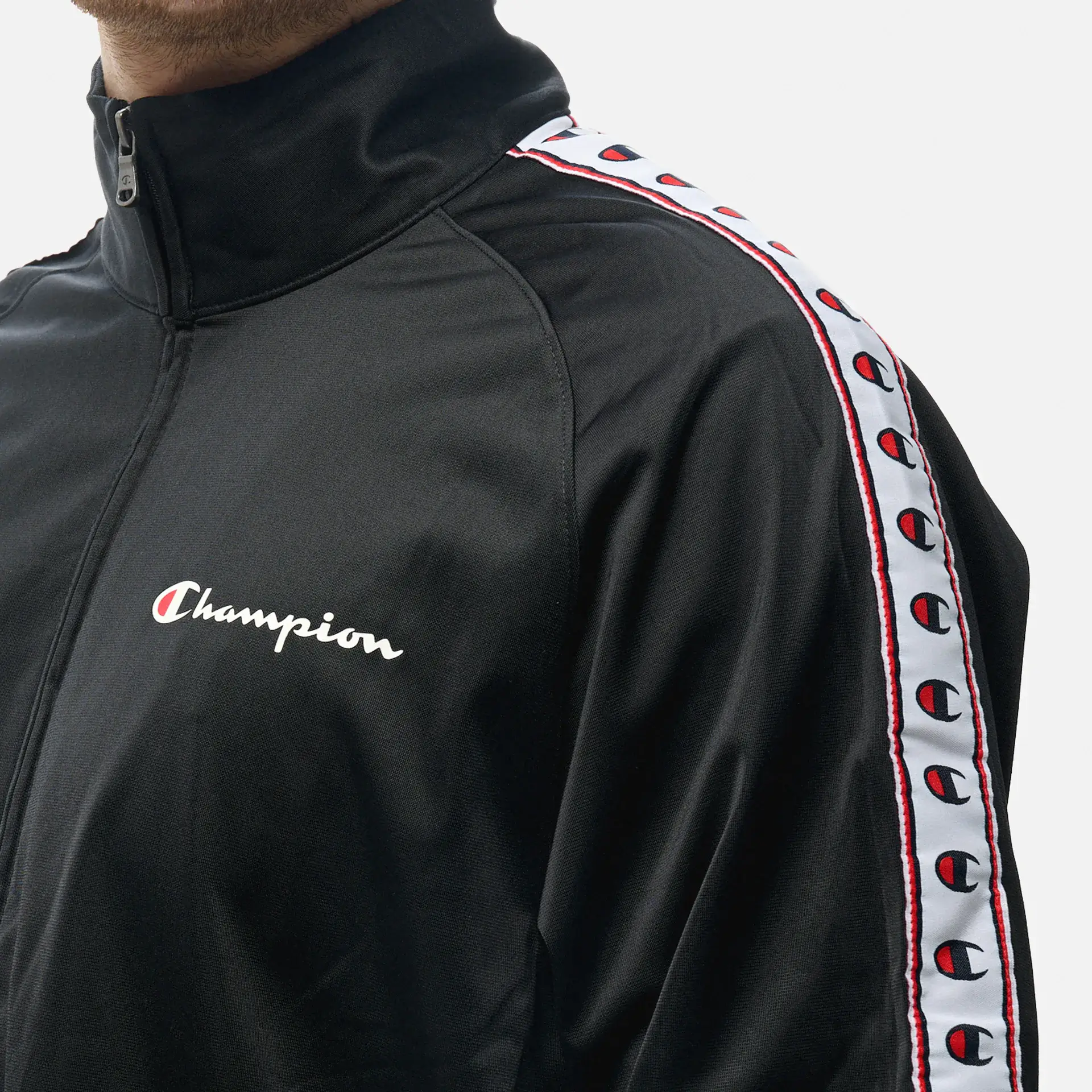 Champion Tape Tracksuit Black