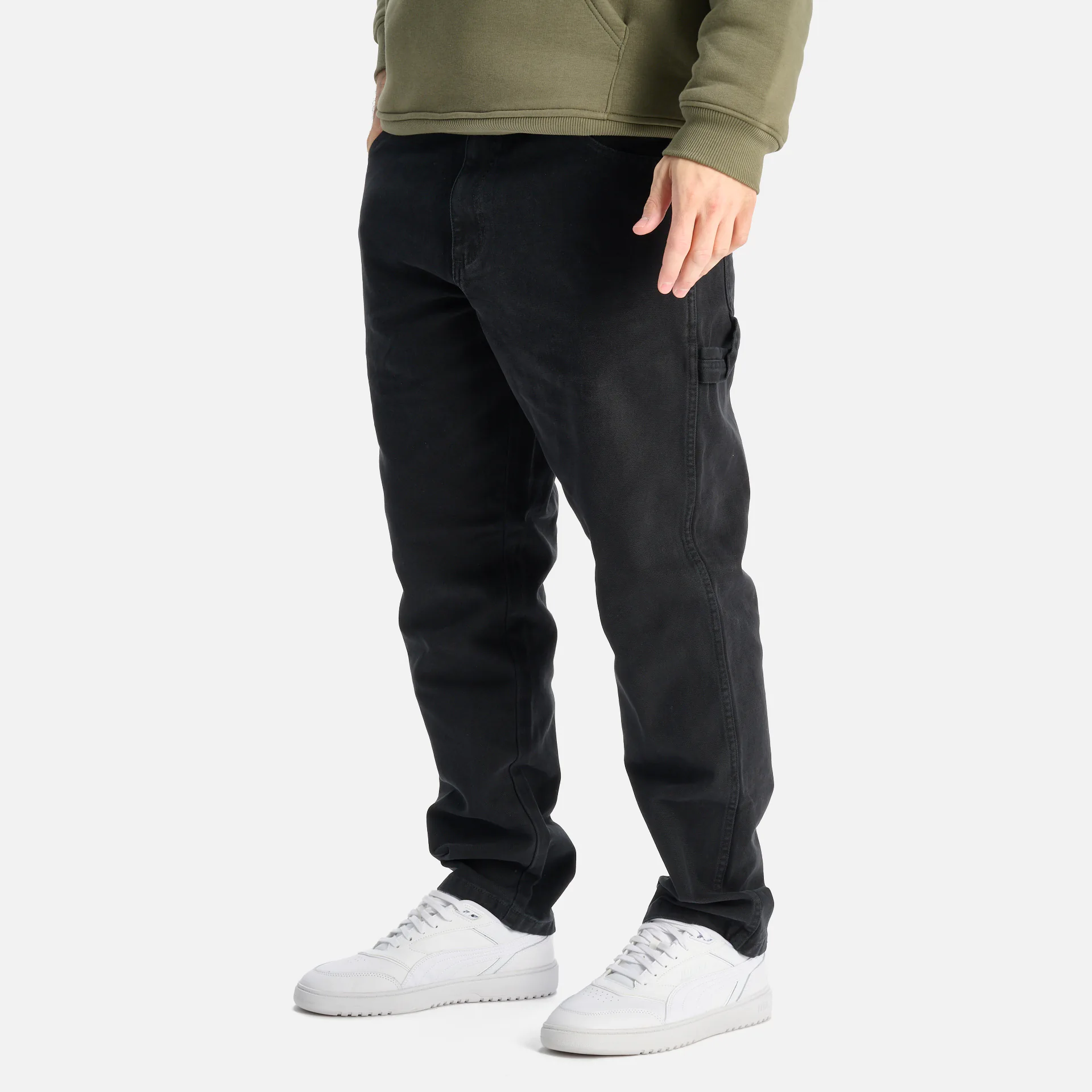 Dickies Duck Canvas Carpenter Chino Pants Stone Washed Black