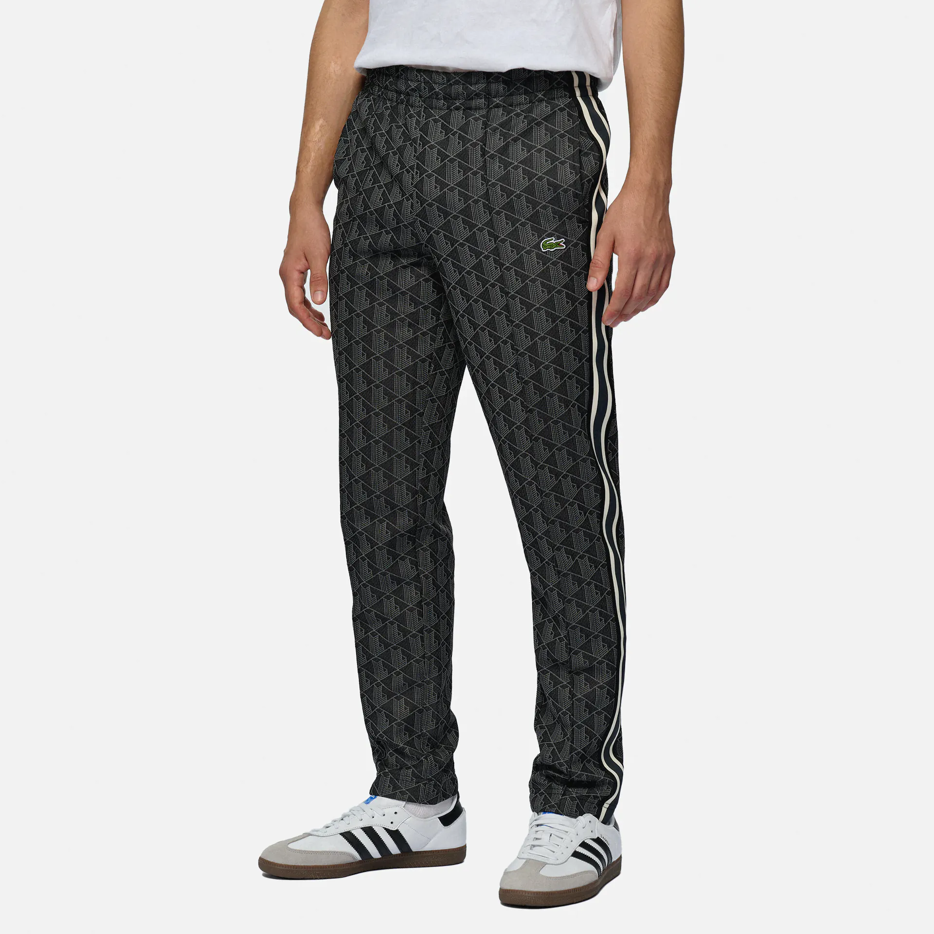 Lacoste Paris Monogram Jacquard Track Pants Black/Graphite