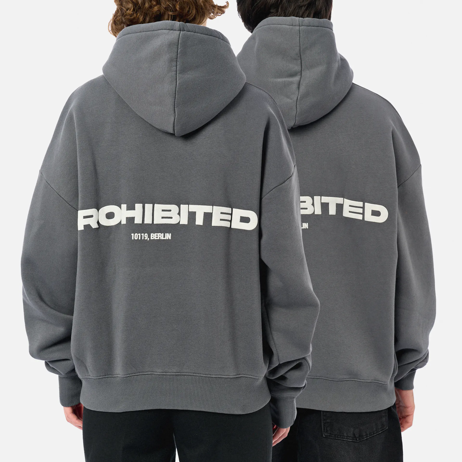 Prohibited 10119 Hoodie 1.0 Grey Stone Washed