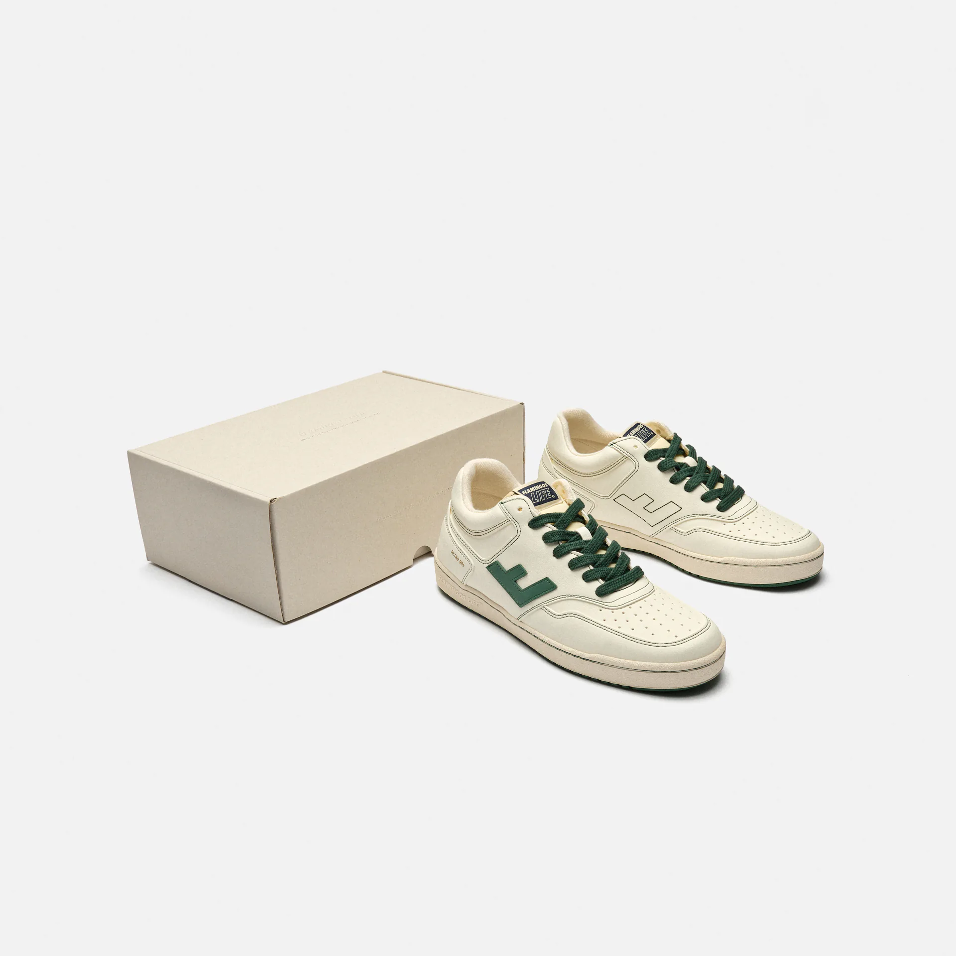 Flamingos Life Retro 90s Sneaker Pearl Forrest