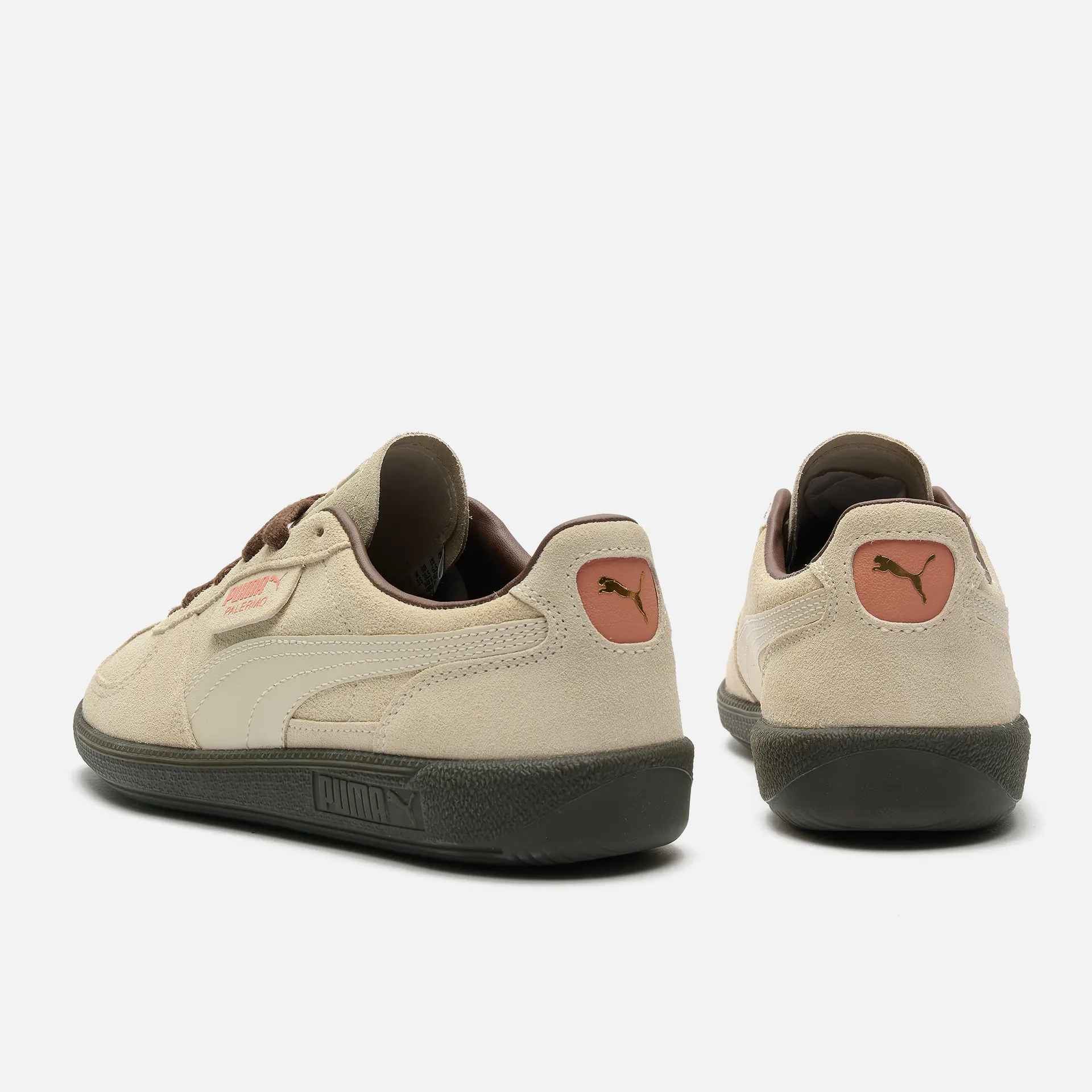 PUMA Palermo Sneaker Alpine Snow/Espresso Brown