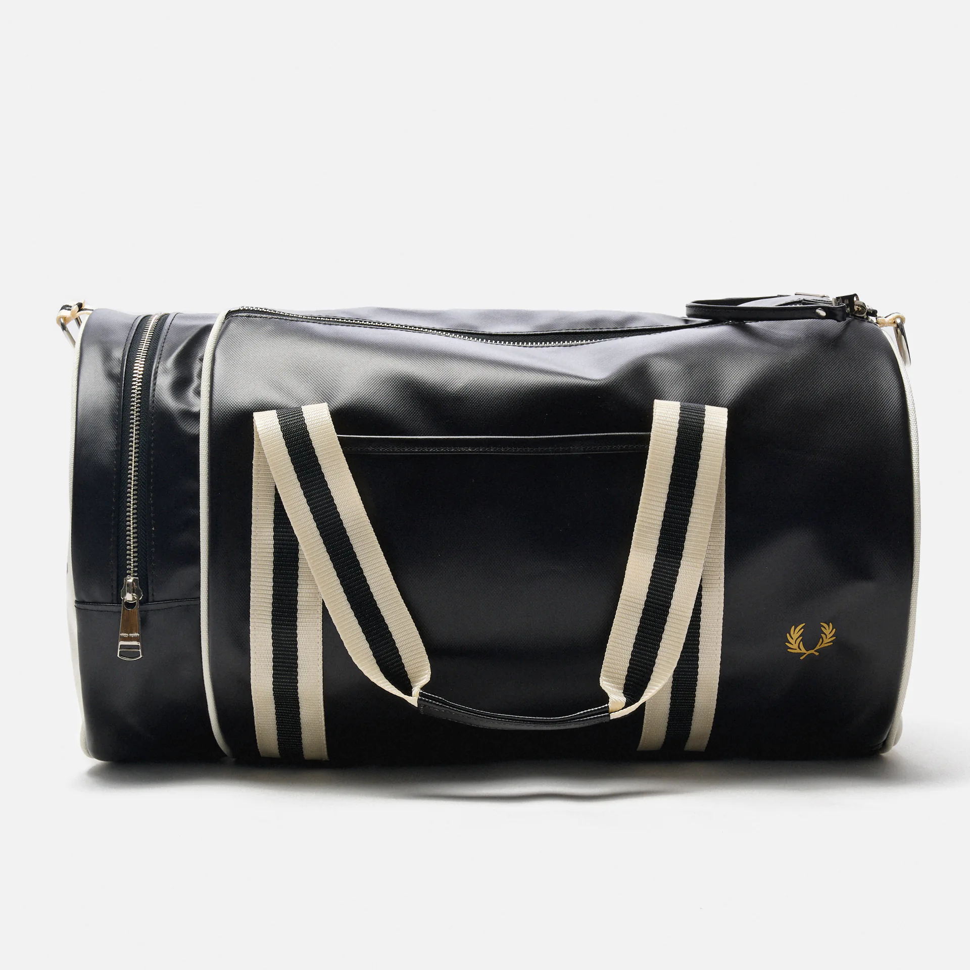 Fred Perry Classic Barrel Bag Black/Ecru