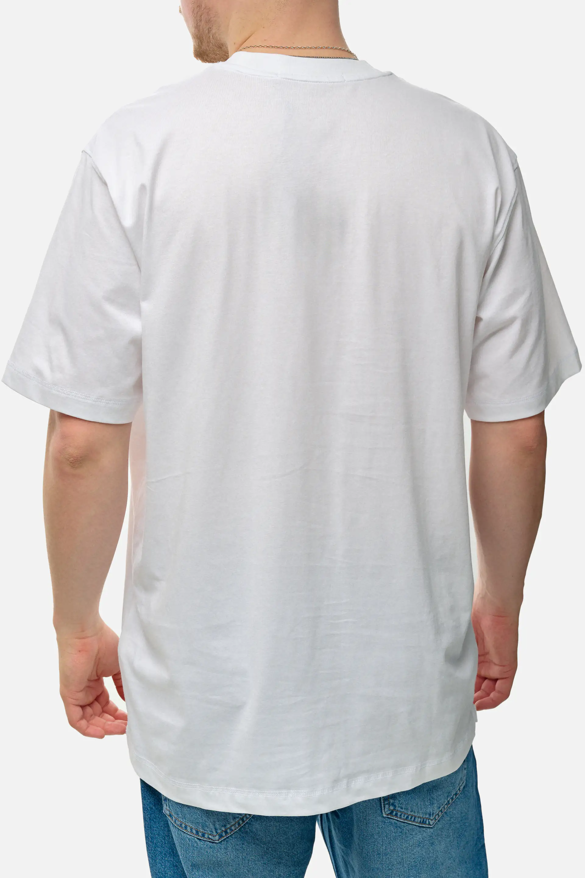 Calvin Klein Jeans Monologo Badge T-Shirt White