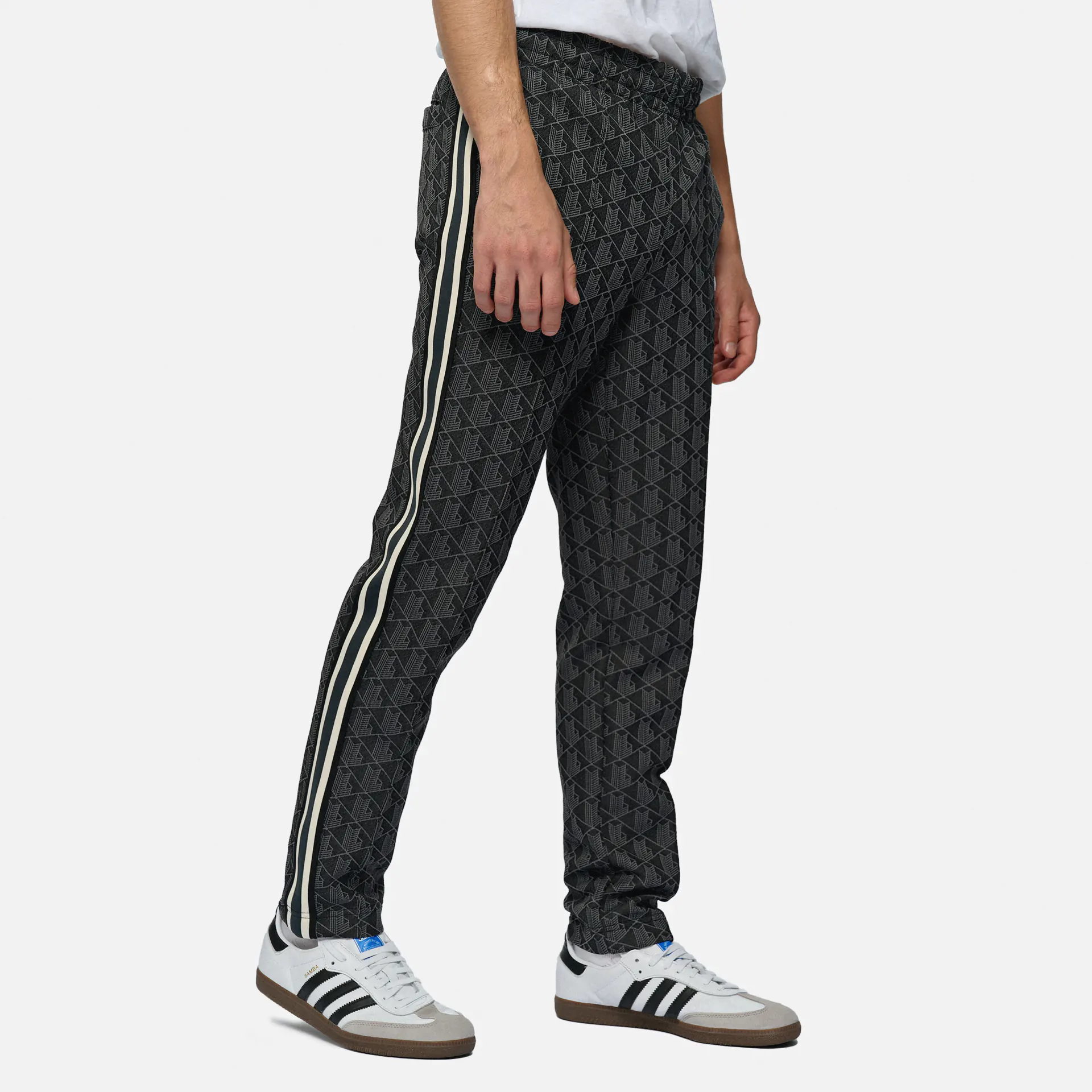 Lacoste Paris Monogram Jacquard Track Pants Black/Graphite