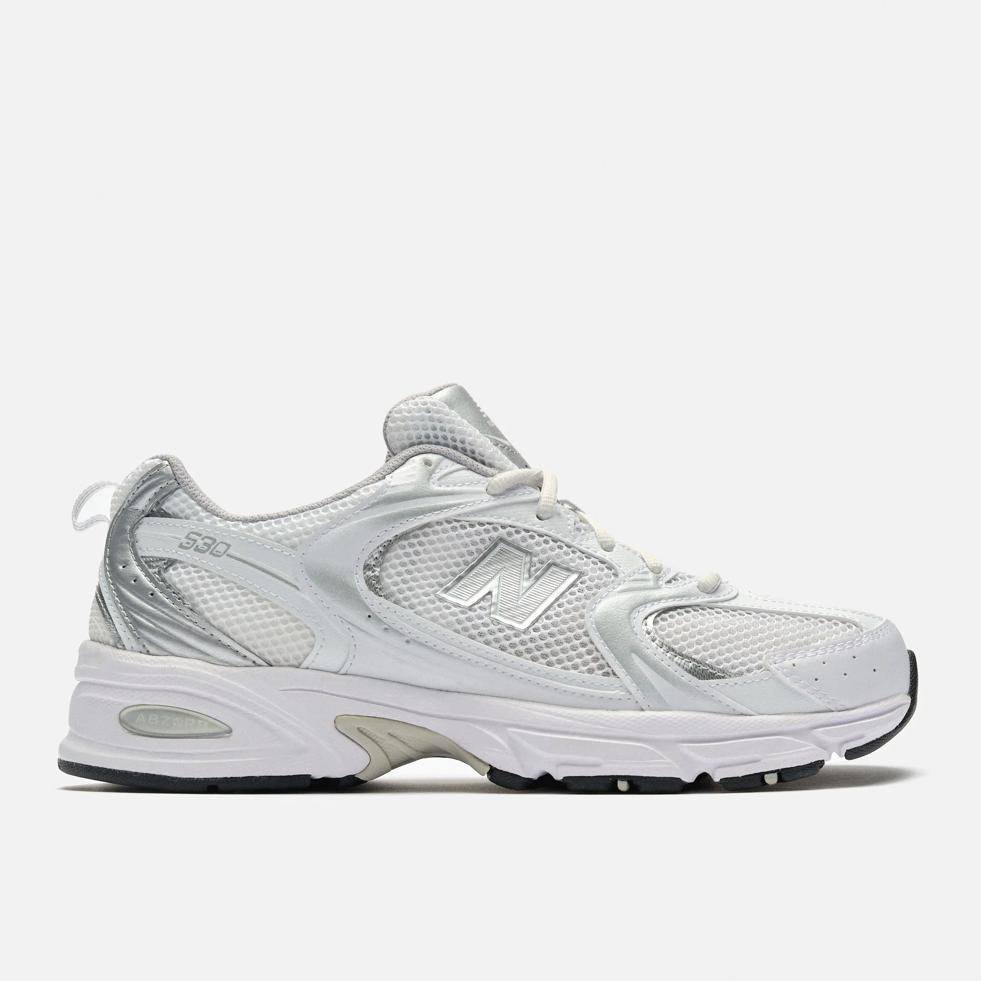 New Balance MR530 Running Sneaker White/Silver Metallic